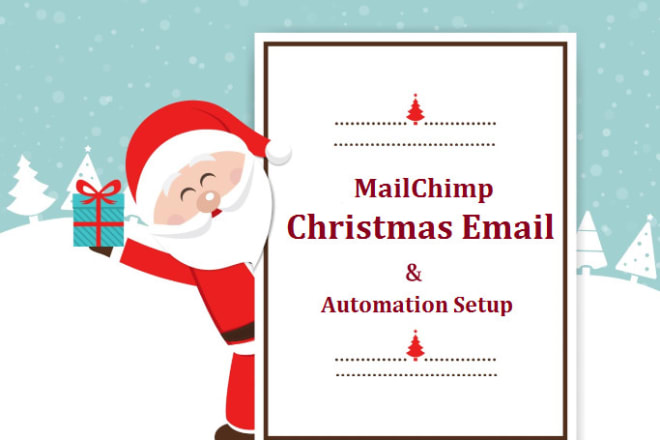 I will design mailchimp christmas email template