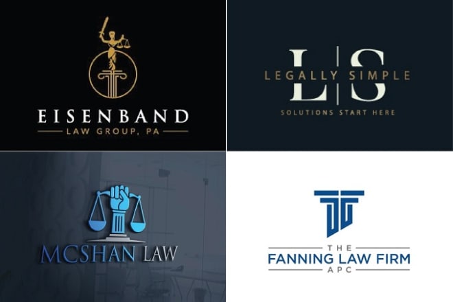 I will design modern law firm and lawyer logo with all files