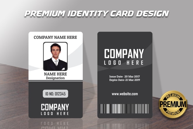 I will design premium quality modern and unique id cards, templates
