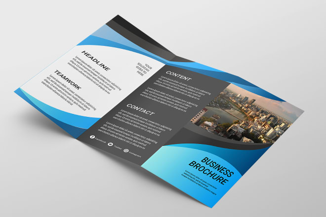 I will design professionally any types of brochure