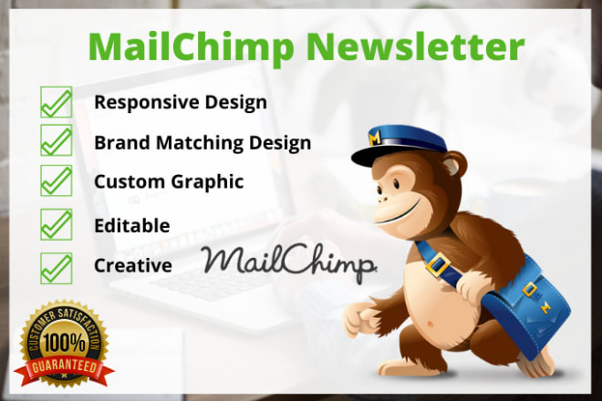 I will design responsive mailchimp newsletter template