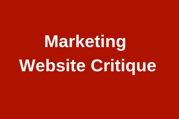 I will do marketing website critique for you