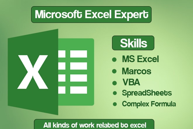 I will do microsoft excel macro, excel vba, excel formula, spreadsheet