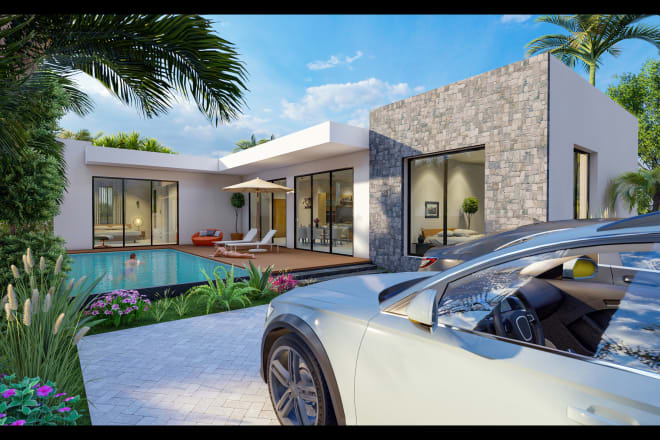 I will do photo realistic interior exterior 3d rendering on lumion