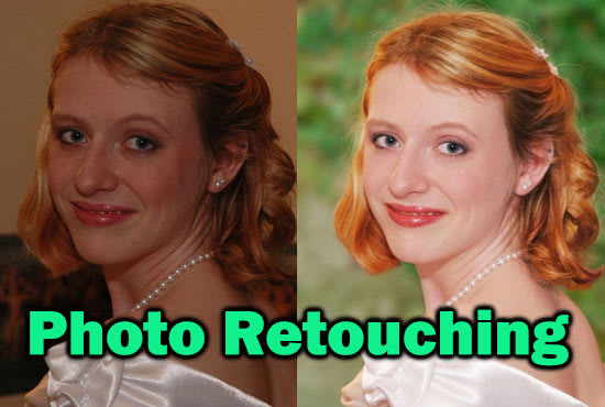 I will do photo touch up or image editing and retouching