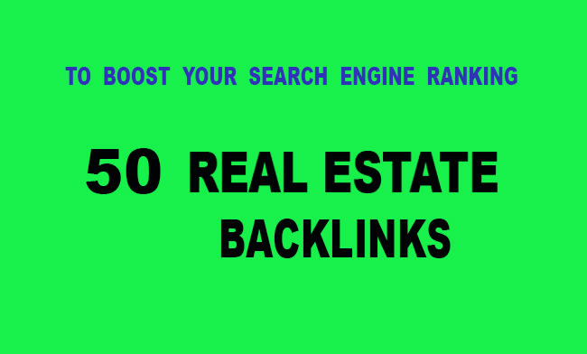 I will do real estate niche related SEO backlinks