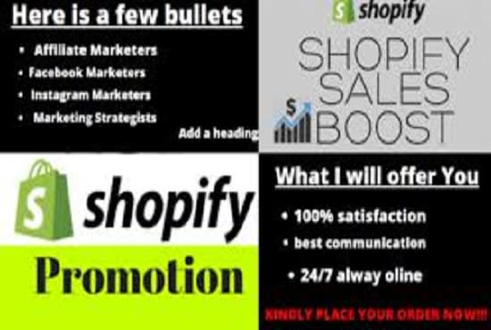 I will do viral shopify promotion,e commerce marketing,web traffic