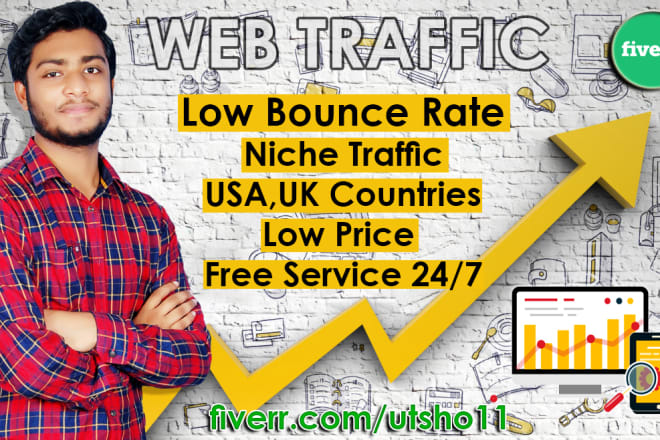 I will genarate unlimited web traffic for 30 days