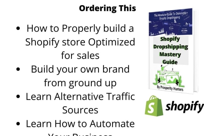 I will give you my course on how to run a profitable shopify store