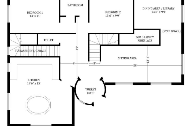 I will model your floorplan into 2d and 3d using sketchup