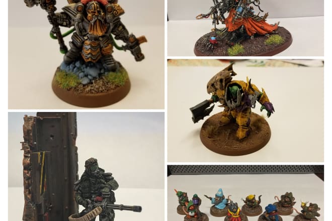 I will paint your miniatures to a table top standard for an affordable price