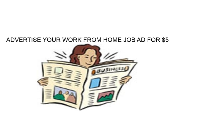 I will post your work from home ad on my job board