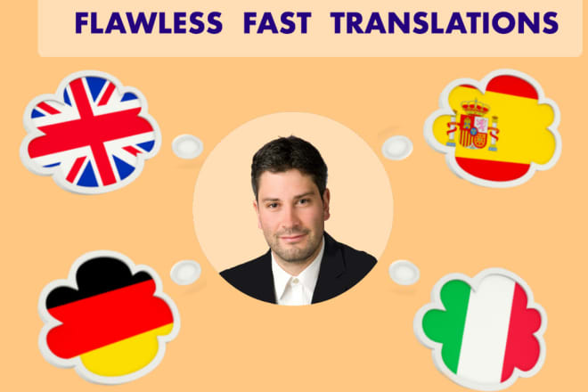 I will provide a flawless italian or english or german or spanish translation