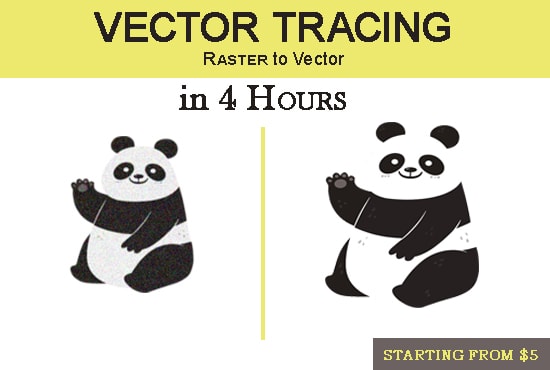 I will sharply create, recreate vector tracing any logo, image in 4 hours