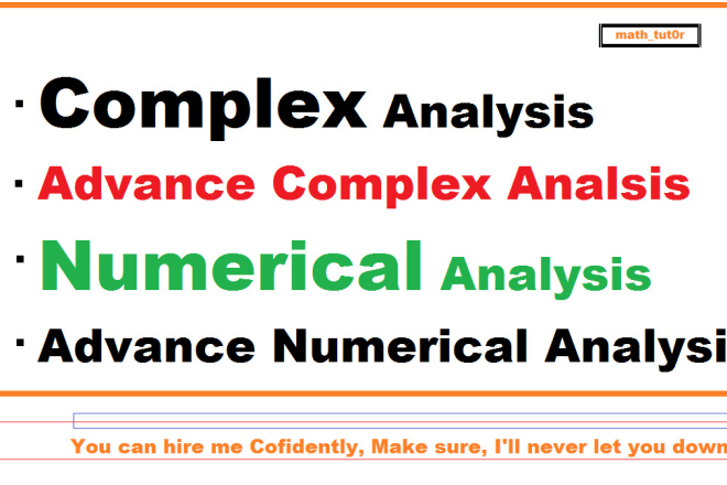 I will teach complex analysis and numerical analysis