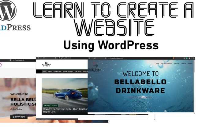 I will teach you how to manage and create your wordpress website