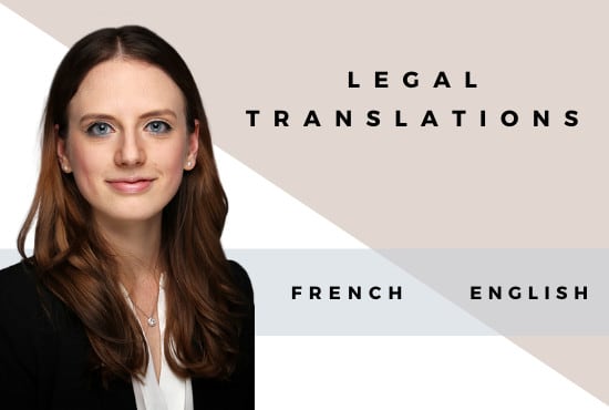 I will translate any legal document in english or french flawlessly