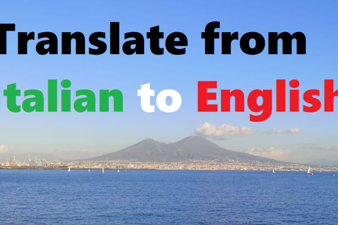 I will translate documents from italian to english