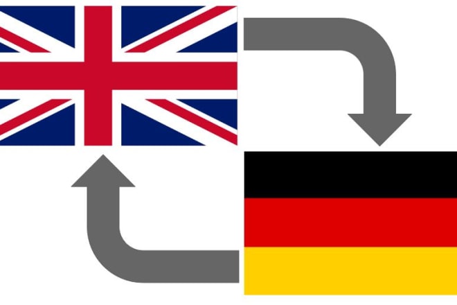 I will translate english to german and german to english