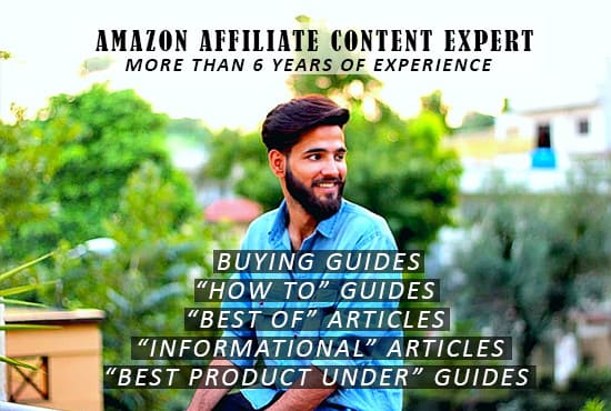 I will write amazon affiliate buying guide articles unique with SEO