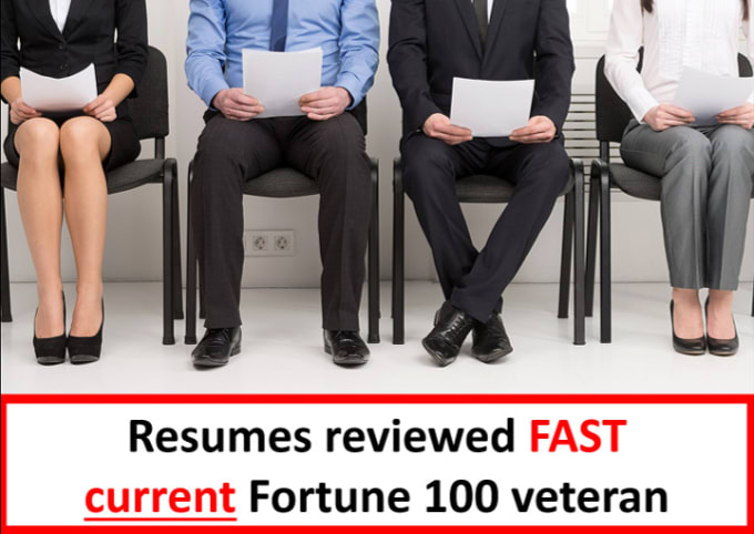 I will a current fortune 100 vet will review your resumes fast