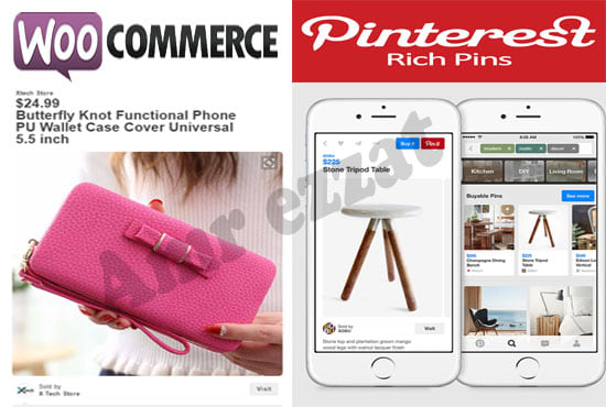 I will add pinterest rich pins to your woo commerce store