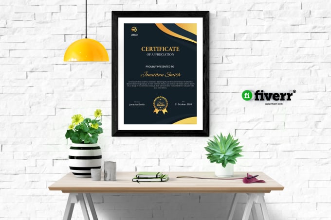 I will certificates of appreciation design