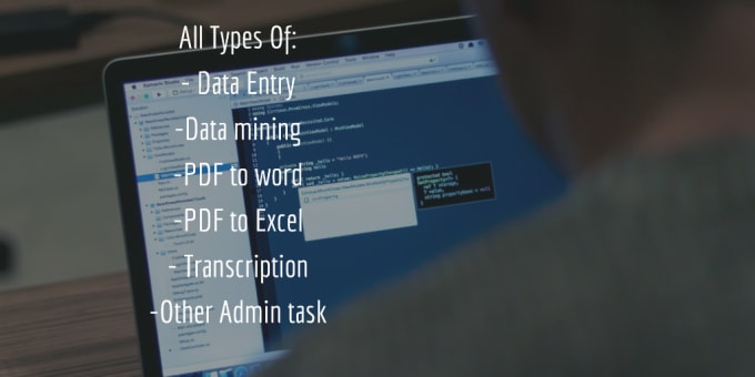 I will complete accurate all types of data entry work