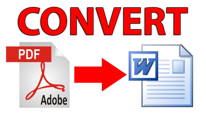 I will convert PDF document to word doc