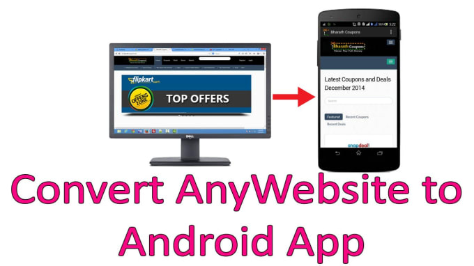 I will convert website to app