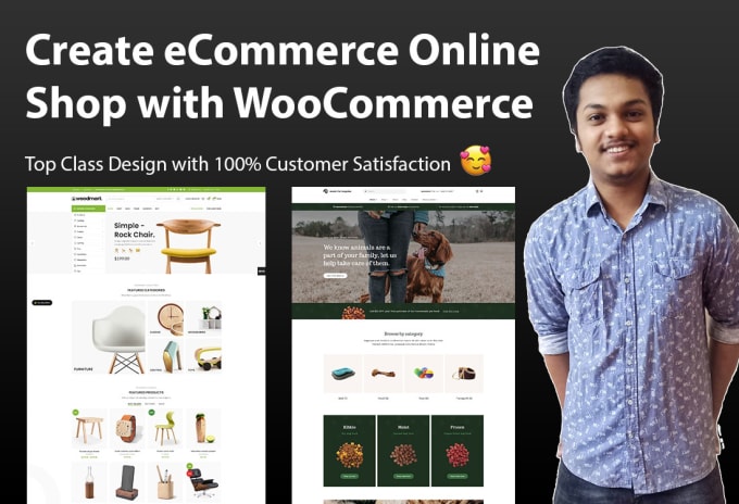 I will create a new online store with woocommerce and wordpress