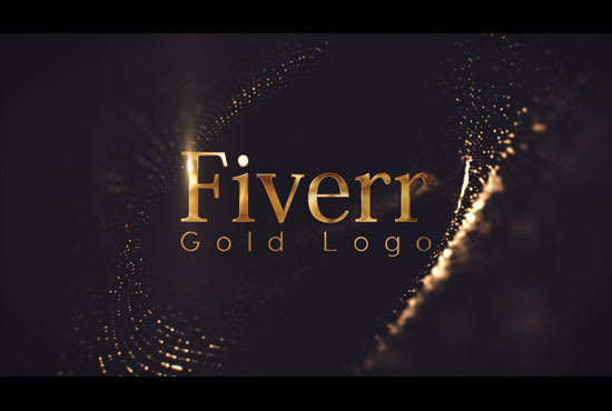 I will create an elegant gold or silver intro with my template