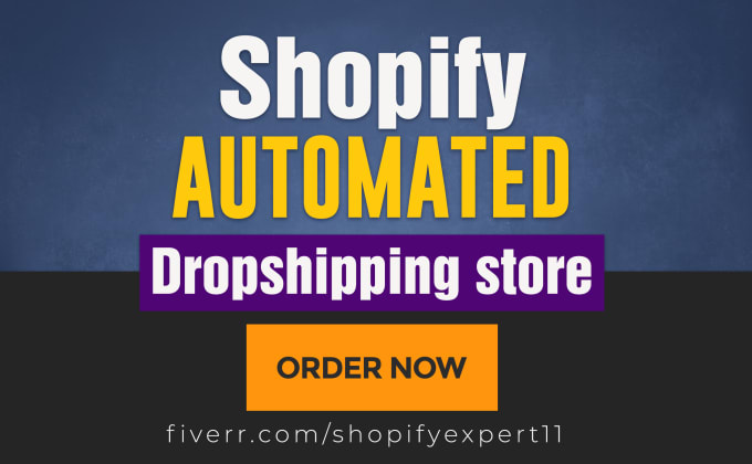 I will create automated shopify  dropshipping store and help in marketing