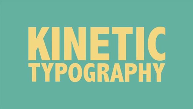 I will create custom kinetic typography and explainer video