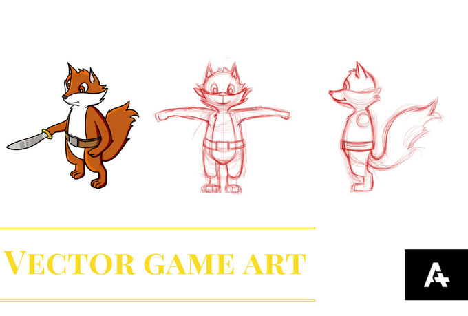 I will create vector graphics for games