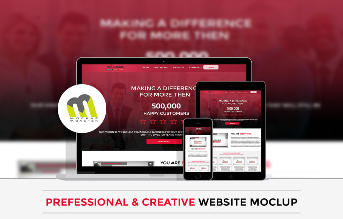 I will design an creative psd website mockup in 24 hours