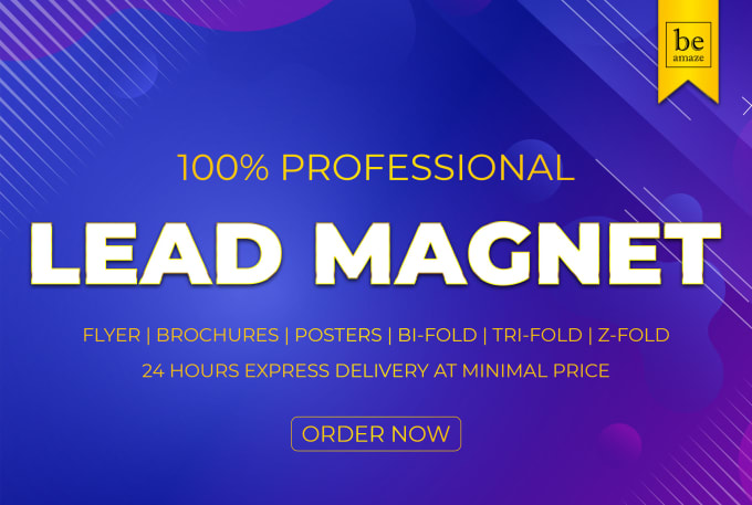 I will design lead magnet or brochure