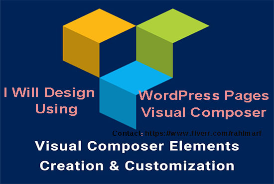 I will design wordpress website using visual composer