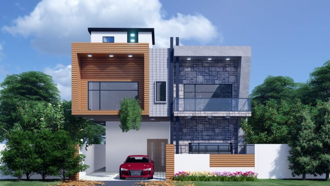 I will do 3d realistic architecture interior and exterior rendering