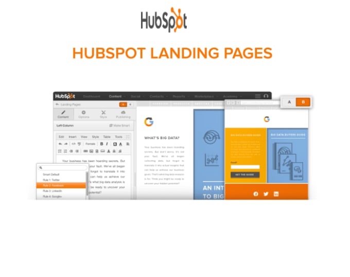 I will do hubspot landing page templates