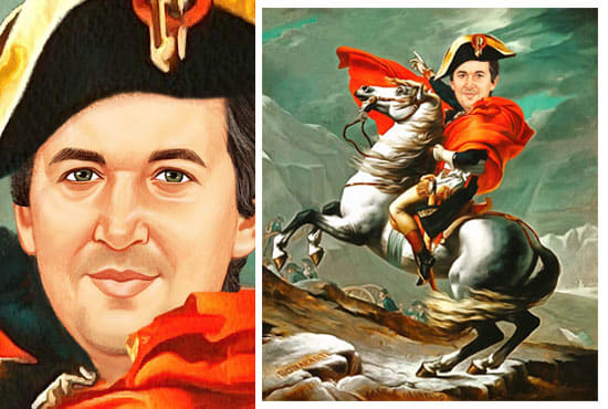 I will draw your caricature as napoleon bonaparte character caricatures