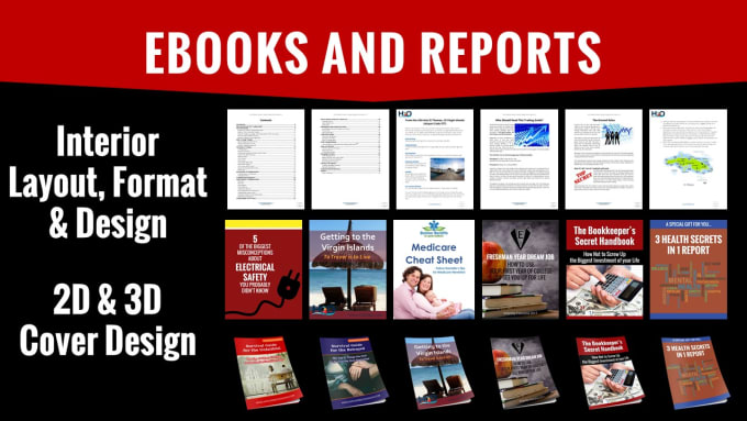 I will edit, format or design your report or ebook and convert to pdf