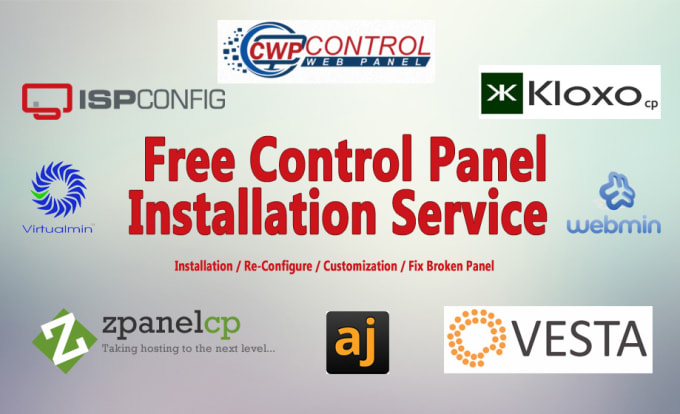 I will install, troubleshoot free control panel issues