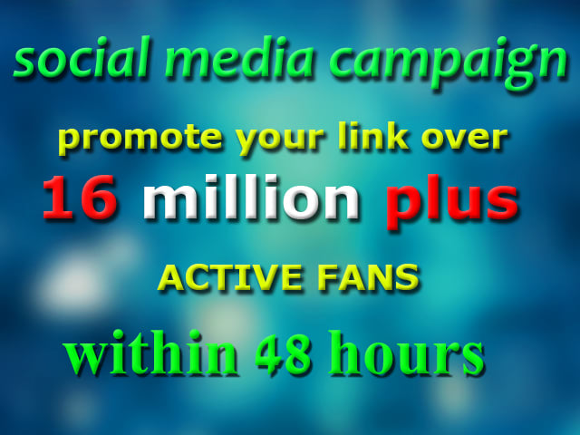 I will promote your website or anything to million followers