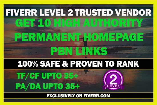 I will provide 10 high authority tf cf 25 permanent pbn links