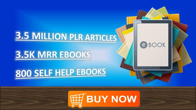 I will provide 3 million plr articles, 2500 mrr ebooks , 800 self help ebooks
