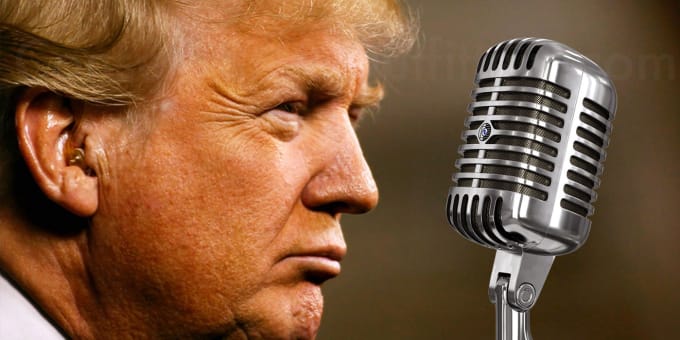 I will record a donald trump voice over, today
