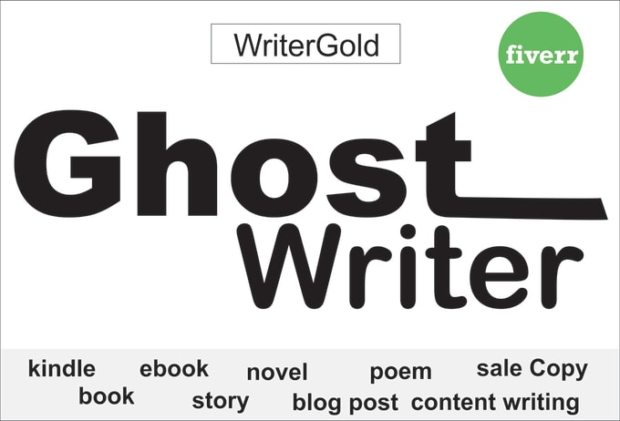 I will write book as your ghostwriter and ebook writer