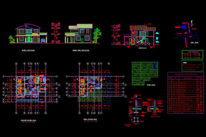 I will 2d autocad drawings architectural plumbing electric etc