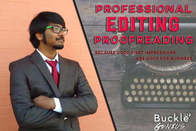 I will accurately proofread and copy edit your content